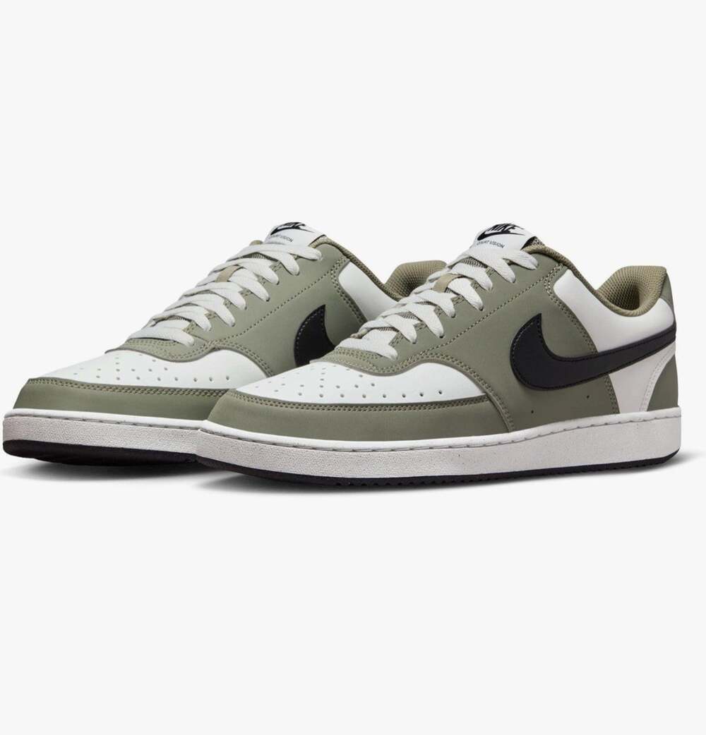 Nike Court Vision Low Men's Sneakers Green/White/Black Size 8M / 9.5W